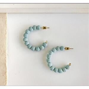 Blue Kantha Earrings